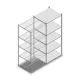 Fachbodenregal Medium Duty 2000x850x700 mm (hxbxt) 5 Ebenen verzinkt Anbauregal