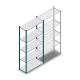 Fachbodenregal Medium Duty 2200x1000x400 mm (hxbxt) 5 Ebenen Blau Anfangsregal