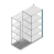 Fachbodenregal Medium Duty 2200x1000x800 mm (hxbxt) 5 Ebenen Blau Anbauregal