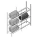 Reifenregal Medium Duty 2000x1000x700 mm (hxbxt) 3 Ebenen Anbauregal