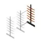 Leichtes doppelseitiges Kragarmregal 2500x1500x500 mm (H x B x T) 6 Ebenen Anbauregal