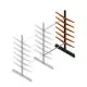 Leichtes Kragarmregal doppelseitig 2500x1500x600 mm (hxbxt) 6 Ebenen Anbauregal