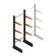 Leichtes Kragarmregal einseitig 2000x750x500 mm (hxbxt) 3 Ebenen Anfangsregal