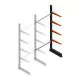 Leichtes Kragarmregal einseitig 2500x1000x600 mm (hxbxt) 4 Ebenen Anbauregal