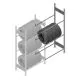 Reifenregal Heavy Duty 2000x1000x500 mm (hxbxt) 3 Ebenen Anbauregal