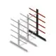 Mittleres Kragarmregal beidseitig 2500x1000x800 mm (hxbxt) 4 Ebenen Anbauregal