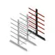 Medium Kragarmregal doppelseitig 2500x1000x800 mm (hxbxt) 5 Ebenen Anbauregal