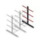 Mittleres Kragarmregal beidseitig 2500x1250x800 mm (hxbxt) 3 Ebenen Anbauregal