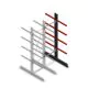 Medium-Kragarmregal beidseitig 2500x750x600 mm (hxbxt) 4 Ebenen Anbauregal
