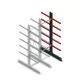 Mittleres Kragarmregal beidseitig 2500x750x600 mm (hxbxt) 5 Ebenen Anbauregal