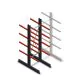 Mittleres Kragarmregal beidseitig 2500x750x600 mm (hxbxt) 4 Ebenen Anfangsregal