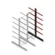 Mittel Kragarmregal doppelseitig 3000x1000x800 mm (hxbxt) 5 Ebenen Anbauregal