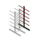 Mittleres Kragarmregal beidseitig 3000x750x800 mm (hxbxt) 5 Ebenen Anbauregal