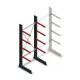 Medium Kragarmregal einseitig 2500x1000x600 mm (hxbxt) 4 Ebenen Anfangsregal