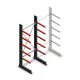 Medium Kragarmregal einseitig 2500x1000x600 mm (hxbxt) 5 Ebenen Anfangsregal