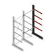 Mittleres Kragarmregal einseitig 2500x1000x800 mm (hxbxt) 4 Ebenen Anbauregal