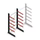 Medium Kragarmregal einseitig 2500x1250x800 mm (hxbxt) 5 Ebenen Anfangsregal