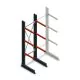 Medium Kragarmregal einseitig 2500x750x600 mm (hxbxt) 3 Ebenen Anfangsregal