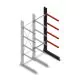 Medium Kragarmregal einseitig 2500x750x800 mm (hxbxt) 4 Ebenen Anbauregal