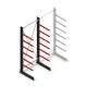 Medium Kragarmregal einseitig 3000x1250x800 mm (hxbxt) 6 Ebenen Anfangsregal