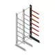 Medium Kragarmregal einseitig 3000x750x800 mm (hxbxt) 6 Ebenen Anbauregal