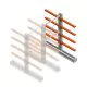 Mittleres Kragarmregal IT beidseitig 1990x1000x800 mm (hxbxt) 4 Ebenen Anbauregal