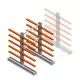 Mittel Kragarmregal IT doppelseitig 1990x1200x800 mm (hxbxt) 5 Ebenen Anfangsregal