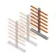 Medium Kragarmregal IT doppelseitig 2455x1200x800 mm (hxbxt) 6 Ebenen Anbauregal