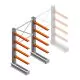 Mittleres Kragarmregal IT einseitig 1990x1200x800 mm (hxbxt) 4 Ebenen Anfangsregal