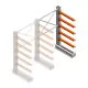 Mittleres Kragarmregal IT einseitig 1990x1200x800 mm (hxbxt) 5 Ebenen Anbauregal