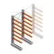 Mittleres Kragarmregal IT einseitig 2455x1000x800 mm (hxbxt) 6 Ebenen Anfangsregal