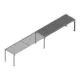 Modular erweiterbarer Ladetisch 2000x600x700 mm (lxbxh) Anbauregal