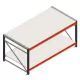 Werkbank Weitspannregal zweilagig Anfangsregal 1965x1000x900 mm (LxBxH) Rahmen nicht vormontiert