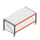 Mobile Werkbank Weitspannregal zweilagig auf Rollen Anfangsregal 1965x1000x930 mm (lxbxh) Rahmen nicht vormontiert