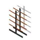 Schweres Kragarmregal doppelseitig 4000x800x1200mm (hxbxt) 4 Ebenen Anfangsregal
