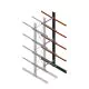 Schweres Kragarmregal zweiseitig 5000x1000x1200mm (hxbxt) 4 Ebenen Anbauregal