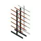 Schweres Kragarmregal doppelseitig 5000x800x1200mm (hxbxt) 5 Ebenen Anfangsregal