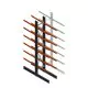 Schweres Kragarmregal beidseitig 5000x800x1200mm (hxbxt) 6 Ebenen Anfangsregal