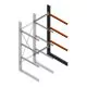 Schweres Kragarmregal einseitig 3000x1000x1200mm (hxbxt) 3 Ebenen Anbauregal