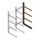 Schweres Kragarmregal einseitig 3000x1200x1200mm (hxbxt) 3 Ebenen Anbauregal