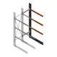 Schweres Kragarmregal einseitig 3000x800x1200mm (hxbxt) 3 Ebenen Anbauregal