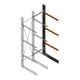 Schweres Kragarmregal einseitig 4000x1000x1200mm (hxbxt) 3 Ebenen Anbauregal