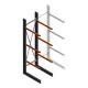 Schweres Kragarmregal, einseitig 4000x1000x1200mm (hxbxt) 3 Ebenen Anfangsregal