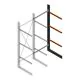 Schwere Kragarmregal einseitig 4000x1500x1000mm (hxbxt) 3 Ebenen Anbauregal