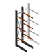 Schweres Kragarmregal einseitig 4000x800x1200mm (hxbxt) 3 Ebenen Anfangsregal