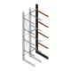 Schweres Kragarmregal einseitig 5000x800x1000mm (hxbxt) 4 Ebenen Anbauregal