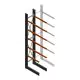 Schweres Kragarmregal einseitig 5000x800x1200mm (hxbxt) 5 Ebenen Anfangsregal