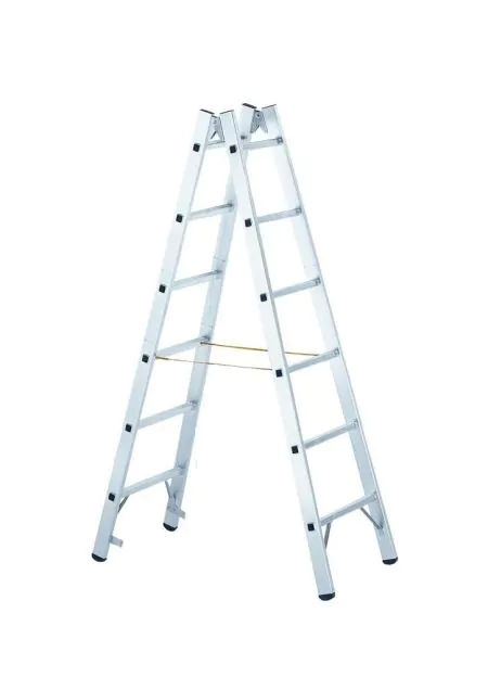 Stehleiter Zarges Coni B beidseitig mit 2x14 Stufen