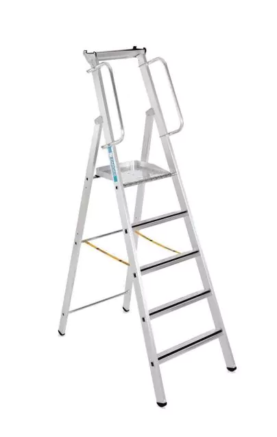 Stufenleiter mit extra großer Plattform Zarges Meistertritt S 4 Stufen