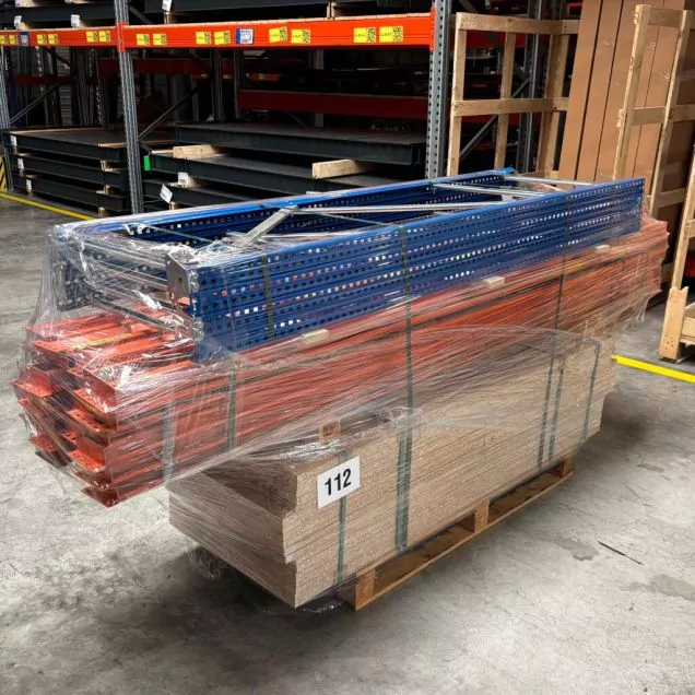Sonderposten teilweise gebrauchte Esmena Weitspannregal 2000x7700x600 mm (hxbxt) 4 Ebenen
